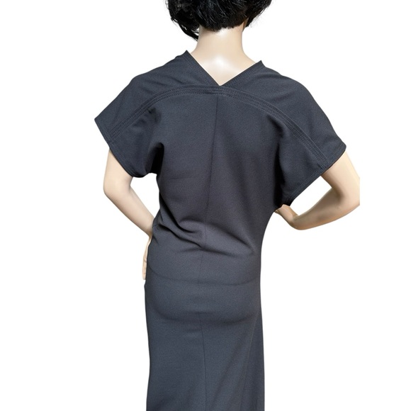 Zara Elegant Black Draped Maxi Dress, NWT, M - Picture 7 of 15